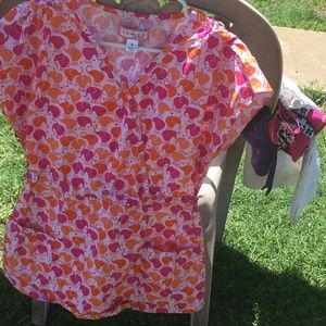 Nursing scrub top